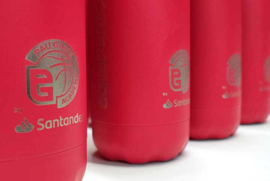 Pau Gasol Academy Laser Engraved Bottles for Aquaservice